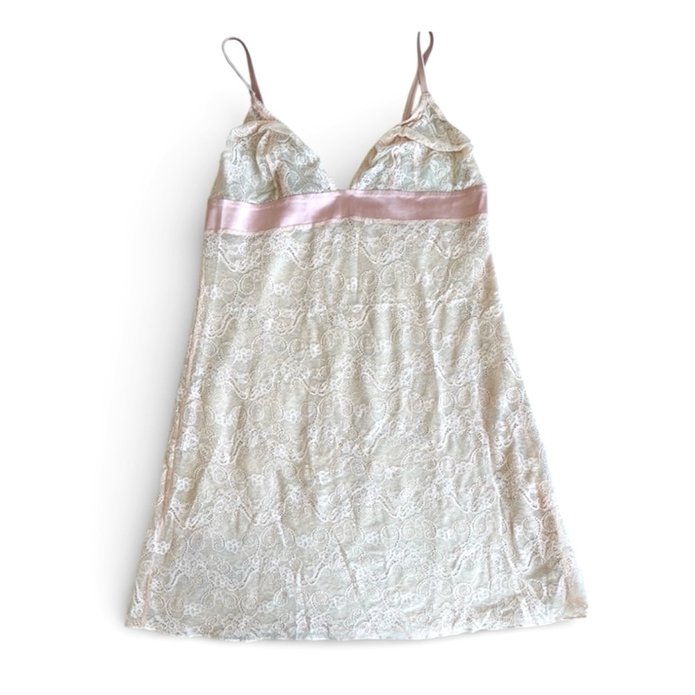 Elegant La Perla Lace Slip Dress | Size S | Feminine Pink / Vintage piece